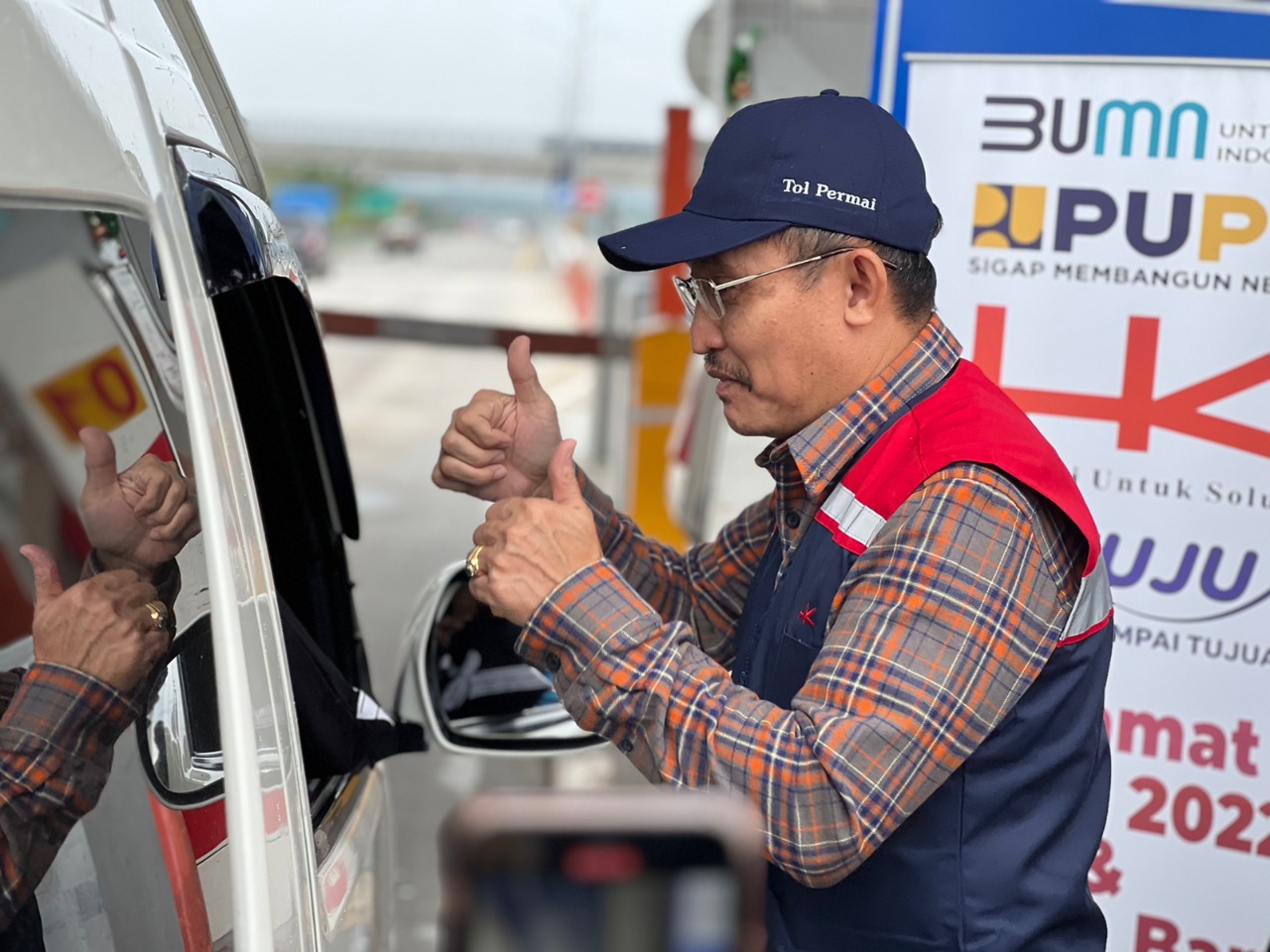 PASTIKAN PELAYANAN OPTIMAL BAGI PENGGUNA JALAN, MANAJEMEN HK TINJAU LANGSUNG ARUS NATARU DI JTTS PERMAI & PEKBANG