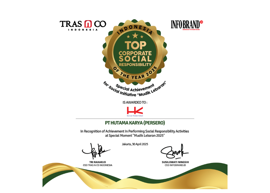  TOP CSR Of The Year 2025 - Special Achievement for Social Initiative “Mudik Lebaran
