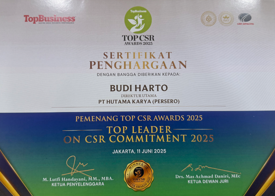 TOP CSR Awards 2025 - TOP Leader on CSR Commitment 2025