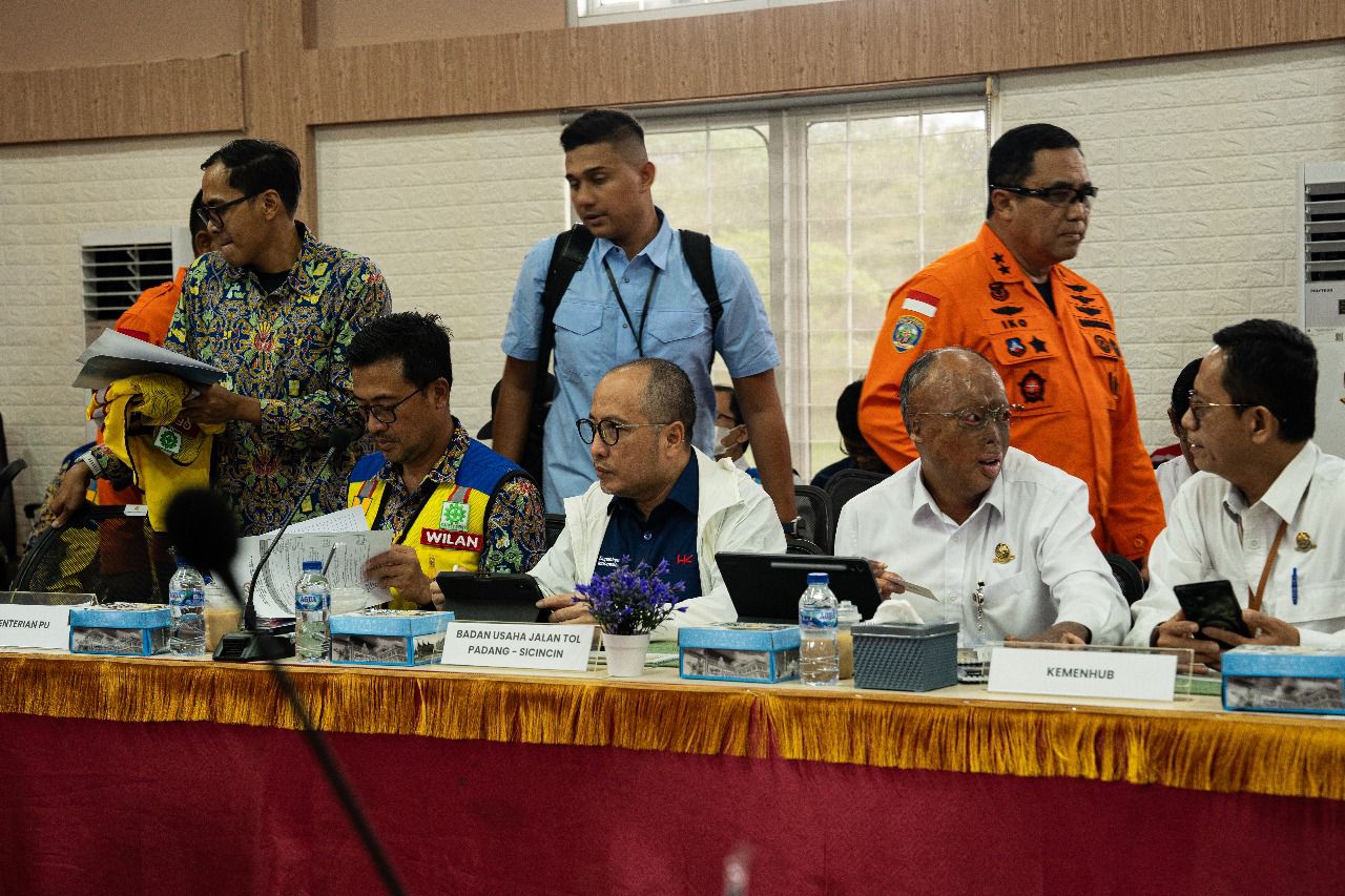 HADIRI KOORDINASI LINTAS SEKTOR, HUTAMA KARYA BANTU PULIHKAN AKSES TERDAMPAK DI SUMATRA BARAT