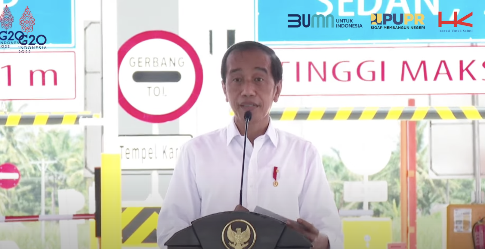 Peresmian Jalan Tol Trans Sumatra Ruas Binjai - Stabat