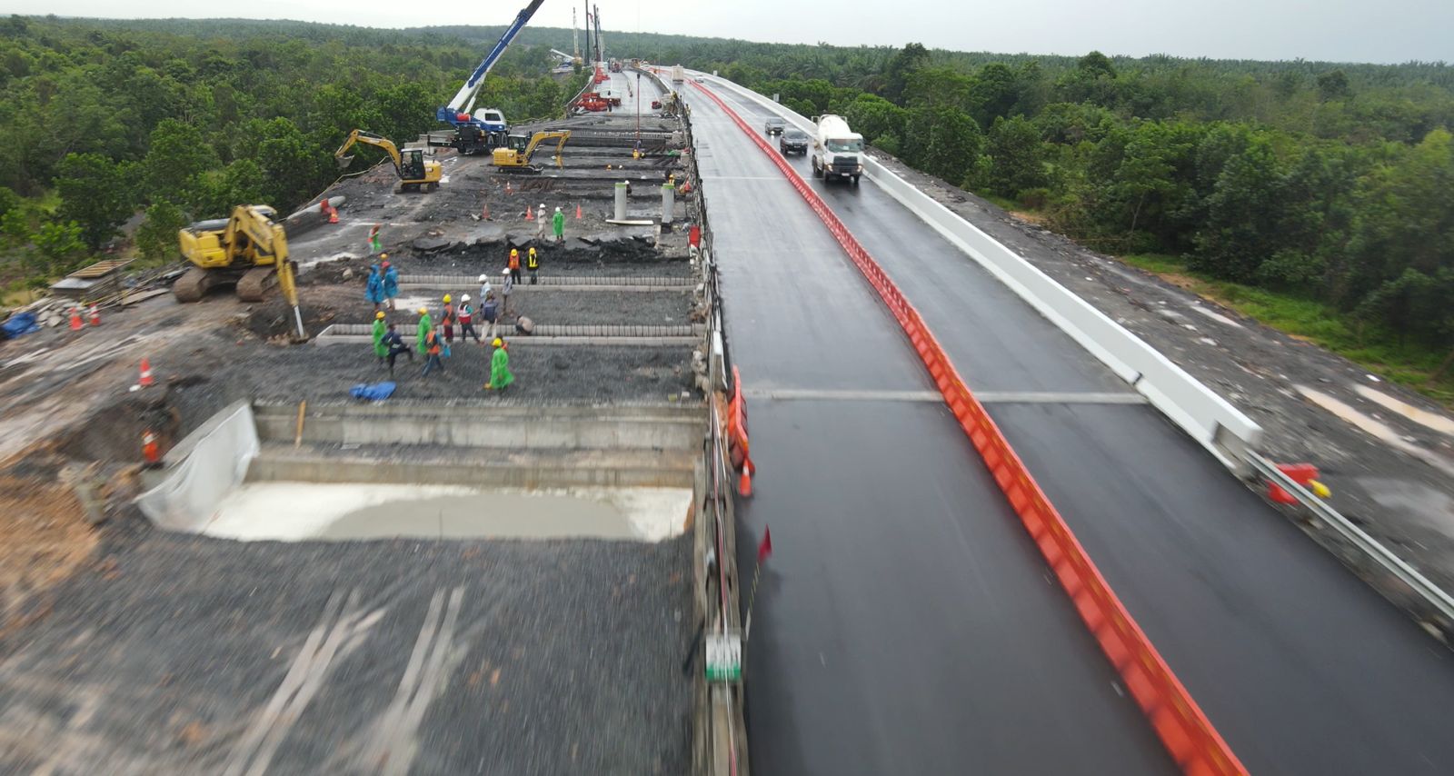 JELANG NATARU, PEMELIHARAAN TOL TERBANGGI BESAR – PEMATANG PANGGANG – KAYU AGUNG TERUS DIKEBUT