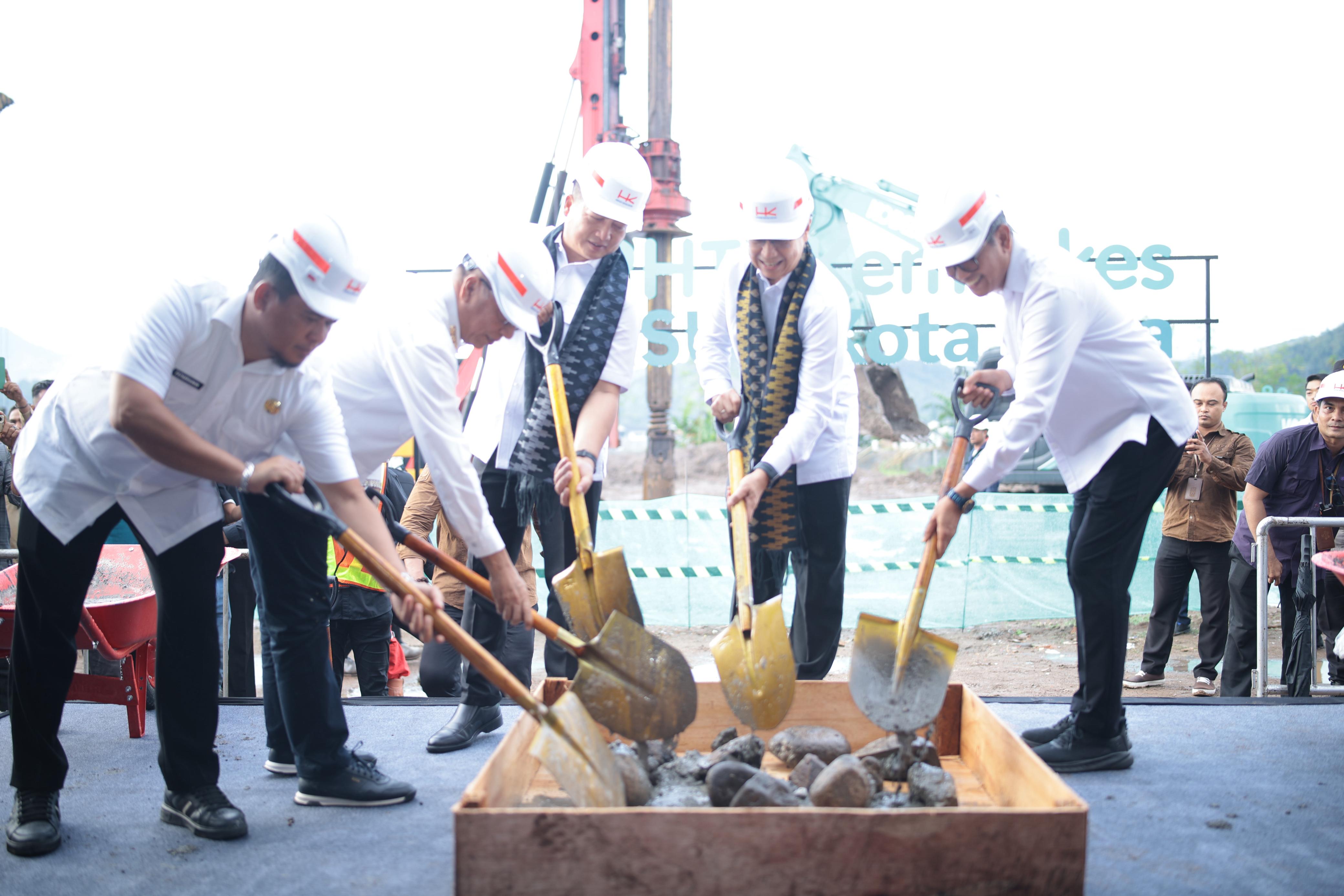 PEMBANGUNAN RSUD KOTA BIMA DIMULAI, HUTAMA KARYA KOMITMEN WUJUDKAN LAYANAN KESEHATAN MODERN