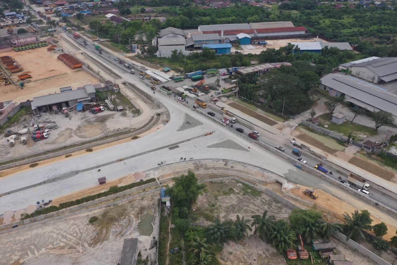SIMPANG SEBIDANG (INTERSECTION) SIAK TOL LINGKAR PEKANBARU AKAN DIBANGUN, JALAN LINTAS SUMATERA (KORIDOR JALAN SIAK) KM